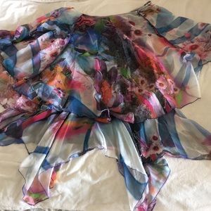 Swinging “Tinkelbell” two piece dress with cape.